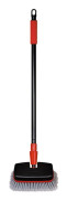 Teleskopisk båtborste med vattenbehållare Alaska F2, mjuk, 90 - 160 cm, röd/svart