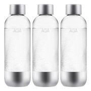 3-pack AGA AQVIA Steel 1L, PET-flaska
