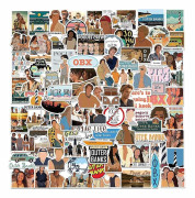 100 st Outerbanks Obx Pogue Life Vinyl Vattentäta Klistermärken Dekaler För Laptop, Scrapbooks, Vattenflaskor, Skateboards, John B Jj Klistermärken Gåva