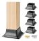 SucceBuy 4-pack 101,6x101,6 Kraftiga Stolpfästen för Standard Träankare