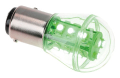 Nauticled lanternLED BAY15D Ø25x48mm 10-35Vdc 1,2/15W grön