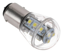 Nauticled lanternLED BAY15D Ø25x48mm 10-35Vdc 1,2/15W vit