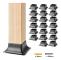 SucceBuy 20-pack Kraftiga Stolpfästen 101,6x101,6mm för Träankare