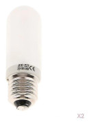 2x Jdd Typ 250w 220-240v E27 Frostat Halogenlampa Modell Lamprör