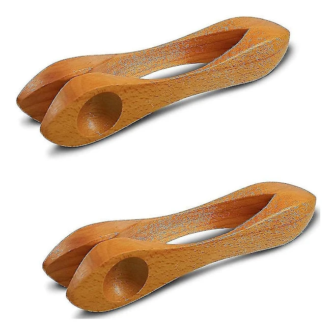2 st Trä Musikskedar Folkligt Slagverksinstrument Naturträ Musikskedar Traditionell Percu
