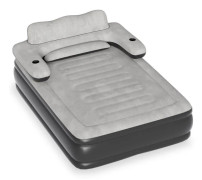 UISEBRT Uppblåsbar Seng 145x195x82cm Fällbar med Ryggstöd och Elektrisk Luftpump för 2 Personer Camping Säng Maximal Last 250KG