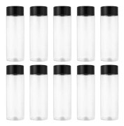 10 st Plast Juiceflaska Transparent Grov Spannmålsförvaringsbehållare Dryckesflaska