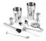 10-Delar Bartender Kit med Shaker & Tillbehör - Barset Cocktail Silver