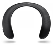 Portable Wireless Stereo Wearable Neck Hanging Bluetooth 5.0 Speaker Sports Music MP3 Player Subwoofer Bass Supports TF Card and FM Radio