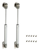 Set med 2 gasfjädrar för kök och möbler, 100 N, för möbler, skåpsgångjärn, dämparm-XS8-