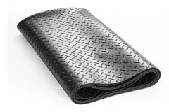 SucceBuy Diamantplåts Gummigolv Rulle 3mm x 1.2m x 1.8m SBR Garagegolvmatta