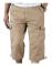 Herr 3/4 Långa Elastiska Midjeshorts Cargo Combat Trekvarts Shorts Khaki Khaki Khaki 2XL