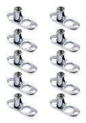10 st/lot G23 Titan Mikro Dermal Piercing Set Dermal Ankare Bas Skinner Diver Dermal Bas Sexiga Kroppspiercing Smycken 14g