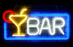Bar Neonskylt Fest Neon Vinglas Lampa Väggkonst Sovrumsinredning