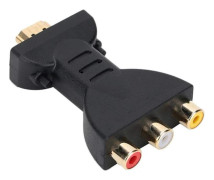 HDMI till RGB AV Videokonverter RCA Komponentkonverter 1080P Ljud Video Synk Adapter