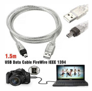 Mini DV MiniDV USB-datakabel FireWire IEEE 1394 HDV-videokamera för redigering på PC