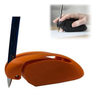 Skriv- och ritstöd, skrivhjälpmedel, penngrepp för Parkinsonpatienter, ergonomiska penngrepp orange