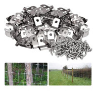 Fence Wire Clips with Screws - 304 Stainless Steel