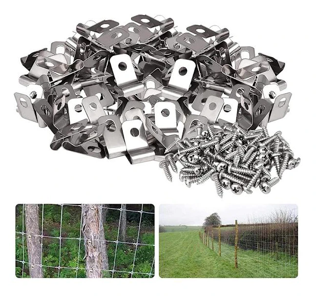 Fence Wire Clips with Screws - 304 Stainless Steel