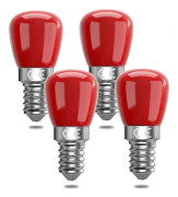 Paket E14 Röda LED-lampor 3w E14, Dekorativa Röda E14 LED-lampor, 25w Ersättning, Lämplig för Stämningsbelysning, Halloween, Jul [Energiklass