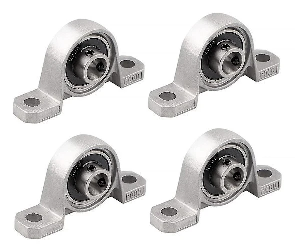 4 st Lagerhus Flänslager 10mm KP000 Kullagersats Kullagerblock för Reservdelar till 3D-skrivare