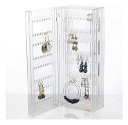 Vikbar smyckeshållare, smyckesförvaring, smyckesdisplay, örhänge, förvaringshållare, halsbandshållare, örhängen, display, halsband, tra...
