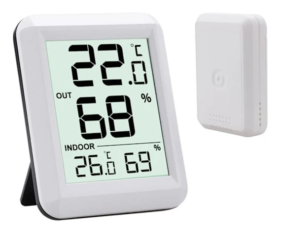 Trådlös WiFi Termometer Digital Termohygrometer Inomhus Utomhus