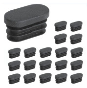 100 stycken 15x30mm Plaständstycken, för Möbelbensrör Ovala Ändstycken, för Plaststolsbensstopp, för Ovalt Rör_fo