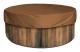 Runt poolskydd solskydd för pool, vattentätt skydd för spa, 190T för utomhusbadkar,——Brun 190×30cm