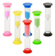 Sandtimer för barn, plast timglas, sand glas leksak sand klocka qd