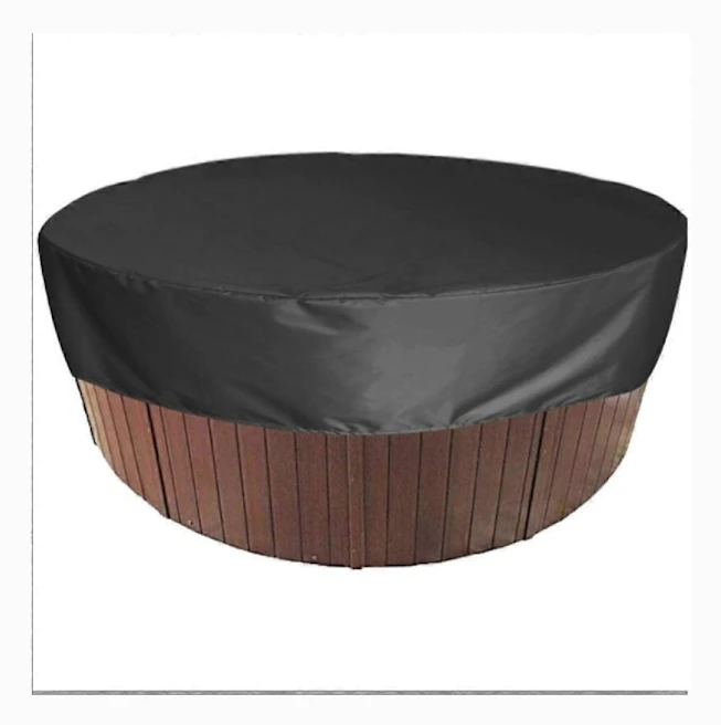 Solar Pool Cover, Spa Cover 190T, Black 200×30 cm