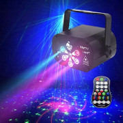 QU)Mini laserlampa UV6 hål 60 figur USB mönster stjärnhimmel pr