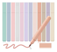 Aesthetic Highlighters Cute Colors Bible Highlighters and No Bleed with Soft Tip 12 Colors Aesthetic
