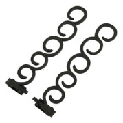 1 Par Svart DIY Styling Hästsvans Makare Fransk Fläta Verktyg - Fläta Hårstyling Clip Håraccessoarer för Kvinnor Flickor
