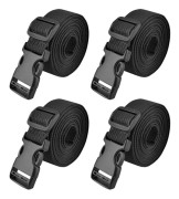 25 mm Svart Nylonimitation Band, 4 Stycken Justerbara Spännen, Enkel Lyftning, Bärning, Flyttning av Möbler, Madrasser för Föremål, DIY