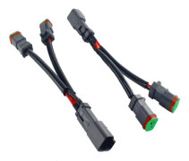 Y-formade kablar Deutsch DT DTP 2-stiftsuttag för LED-arbetsbelysning Retrofit-kontakter