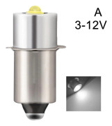 P13.5S DC6V-24V/3-12V LED Uppgraderingslampor Vit Maglite Ficklampa