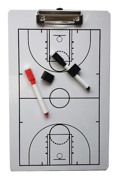 Coach Board Torktavla för Coaching Dubbelsidig Design Strategitavla Whiteboard för Basket