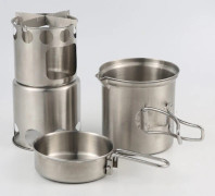 Outdoor Stainless Steel Wood Stove Portable Heating Oven BBQ-FX-