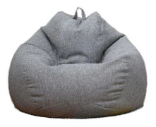 (Grå 80 * 90cm) Ny Extra Stor Sittsäck Stol Soffa Överdrag Inomhus Lazy Lounger För Vuxna Barn Kampanjpris