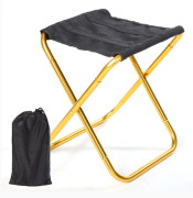 Campingpall, hopfällbar, lätt, liten, bärbar fiskepall för grillning, resor, trädgård, strand med förvaringsväska (22 cm x 24 cm x 28 cm)