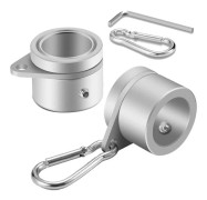 2 st Flaggstångsringar Anti-Wrap Flaggstångsklipp Swivels 360° Rotations Flaggstångsringar
