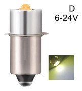 P13.5S DC6V-24V/3-12V LED Uppgraderingslampor Vit Maglite Ficklampa