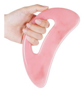 Stor Gua Sha Massager, Lymfdränage & Cellulitmassage för Ben, Ansikte, Rygg & Smärtlindring Rosa-A