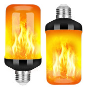 LED-lampa med flammig ljuseffekt