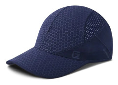 Stretch Running Hat med mjuk skärm, snabbtorkande, ostrukturerad, C