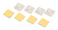 100 självhäftande fästen för buntband, kabelmontering, dimensioner 20 x 20 mm YYV