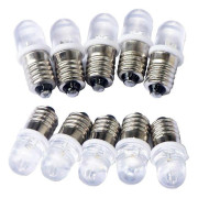 10 st E10 12V LED-spotlampor Varmvit