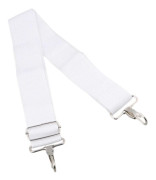 För 50mm Bred Vit Justerbar Nylon Marsch Virveltrumma Bärrem WS4026