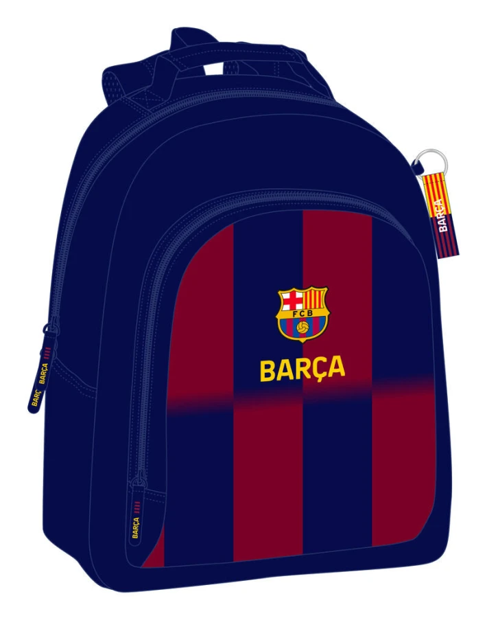 School Bag F.C. Barcelona Blue Maroon 32 x 42 x 15 cm
